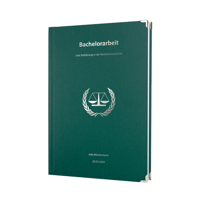 hardcover bindung grün