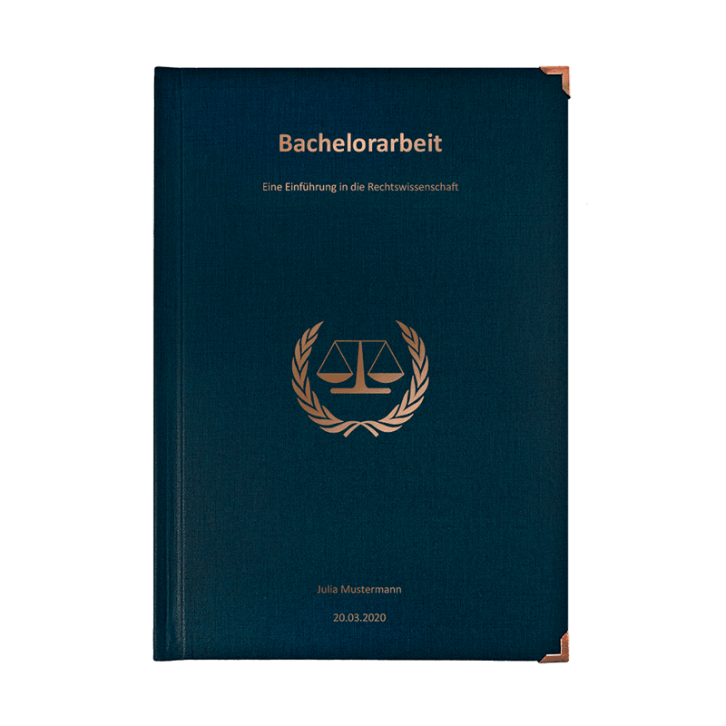 hardcover bindung graublau